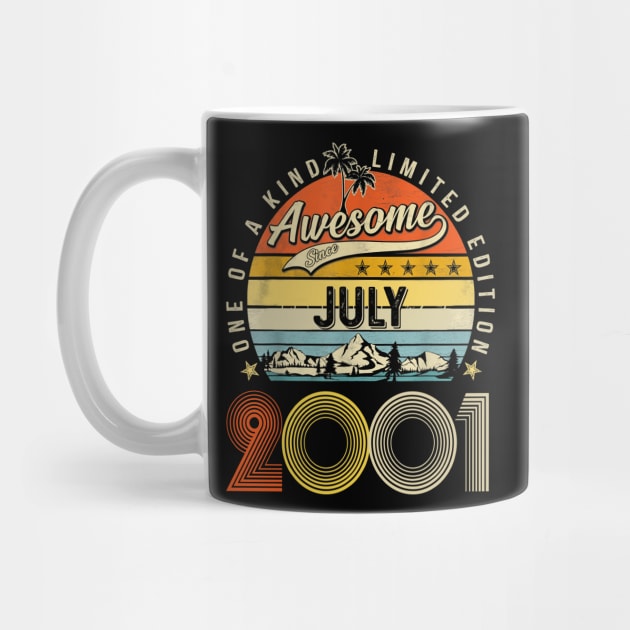 Awesome Since July 2001 Vintage 22nd Birthday by Mhoon 